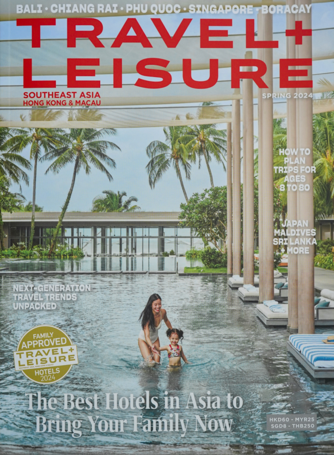 Regent Phu Quoc xuất hiện trên bìa tạp chí Travel+Leisure đồng thời nằm trong danh sách uy tín Family Approved (khu nghỉ dưỡng phù hợp cho gia đình). Nguồn Ảnh