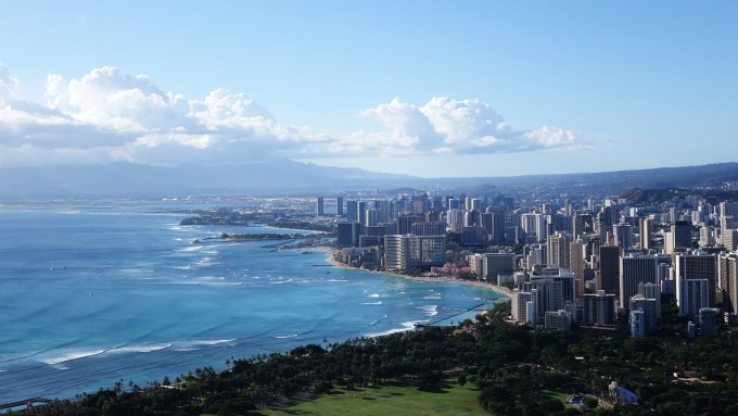 Một góc Honolulu, thủ phủ bang Hawaii. Ảnh: Pixabay