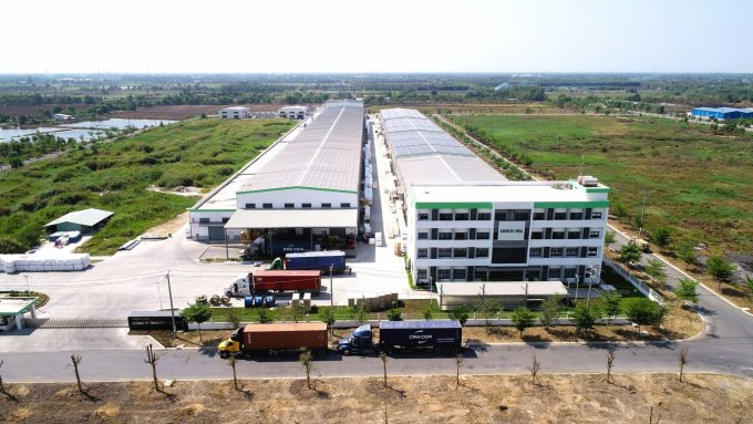 Khu công nghiệp Trần Anh - Tân Phú mới hình thành tại Long An. Ảnh: Trần Anh Group