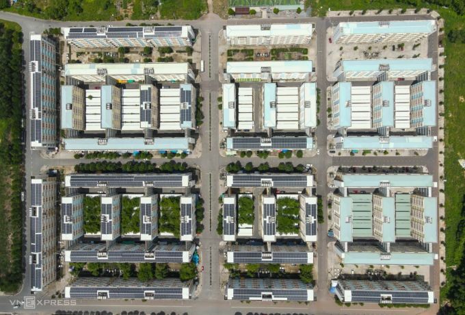 Một dự án nhà ở cho người thu nhập thấp tại Bình Dương, tháng 3/2021. Ảnh: Quỳnh Trần