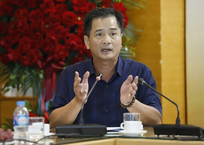 Ông Nguyễn Văn Đính phát biểu tại toạ đàm. Ảnh: Hưng Phạm