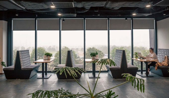 Một văn phòng chia sẻ tại quận 1 TP HCM. Ảnh: Toong