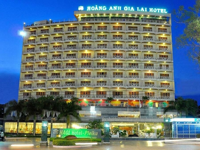 Khách sạn tại số 1 Phù Đồng, TP Pleiku thời điểm còn thuộc sở hữu của Hoàng Anh Gia Lai. Ảnh: HAGL