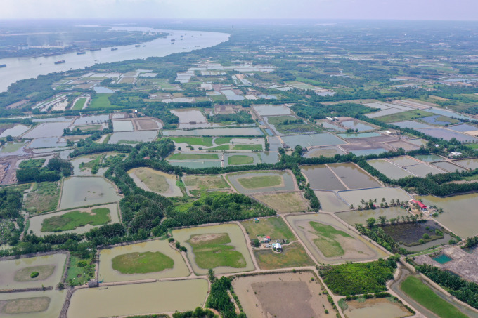 Một phần bất động sản ở huyện Cần Giờ, tháng 8/2022. Ảnh: Quỳnh Trần