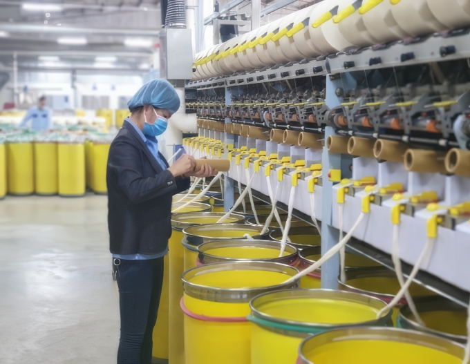 Bên trong nhà máy sản xuất của Sợi Vũ Đăng. Ảnh: SVD