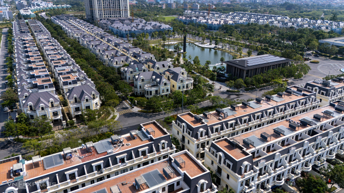 Một góc dự án biệt thự, liền kề phía Tây Hà Nội. Ảnh: Giang Huy
