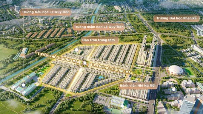 Vị trí của Solasta Mansion tại khu đô thị Nam Cường.