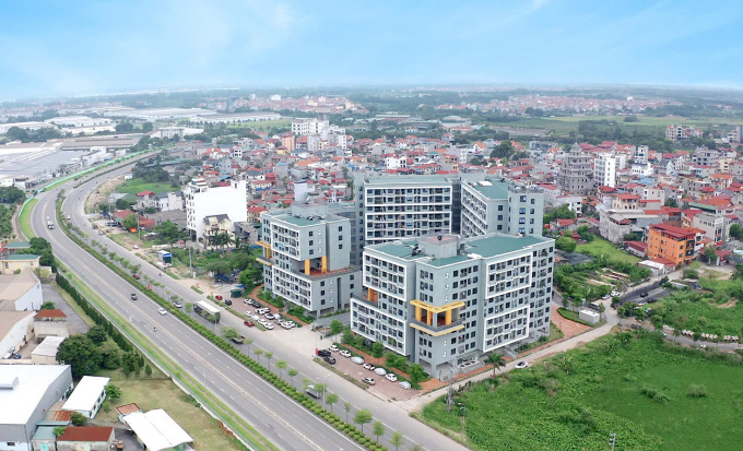 Khu nhà xã hội tại ô đất CT4 thuộc dự án Thăng Long Green City đã hoạt động từ quý IV/2021. Ảnh: Viglacera