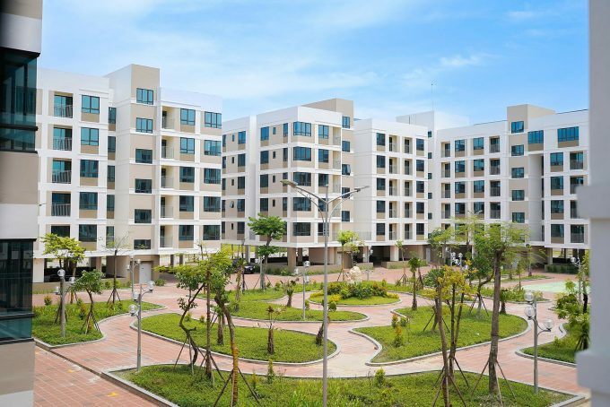 Khu nhà xã hội tại khu công nghiệp Đông Mai có giá dự kiến 10,8 triệu đồng mỗi m2. Ảnh: Viglacera