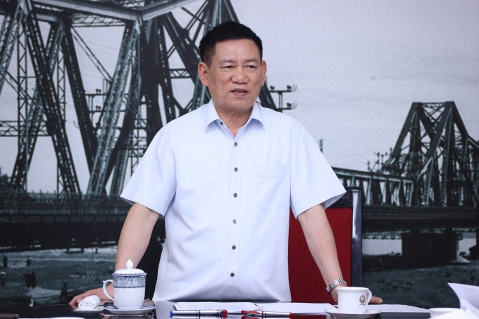 Phó Thủ tướng Hồ Đức Phớc họp với các bộ, ngành về việc nghiên cứu thành lập Quỹ phát triển nhà ở quốc gia. Ảnh: VGP