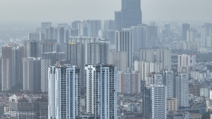 Một dãy các tòa chung cư ở trung tâm Hà Nội. Ảnh: Ngọc Thành