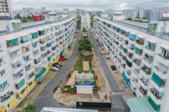 Cuộc sống ở khu nhà ở xã hội Lê Thành An Lạc, quận Bình Tân. Ảnh: Quỳnh Trần