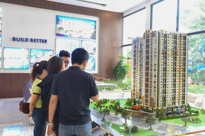 Một dự án chung cư đang triển khai tại TP Dĩ An, Bình Dương. Ảnh: Thảo Nguyên