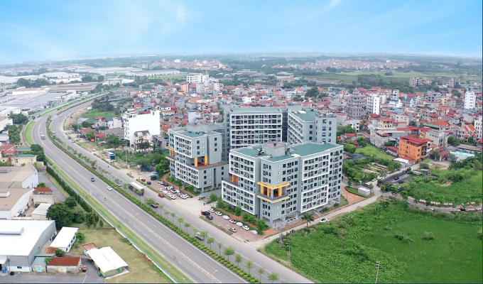 Khu nhà xã hội tại ô đất CT4 thuộc dự án Thăng Long Green City đã hoạt động từ quý IV/2021. Ảnh: Viglacera