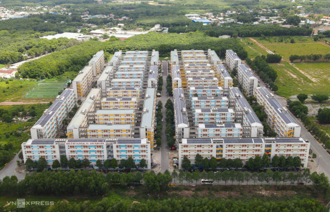 Khu nhà ở xã hội Định Hòa, phường Định Hòa (TP Thủ Dầu Một, Bình Dương), tháng 7/2023. Ảnh: Quỳnh Trần