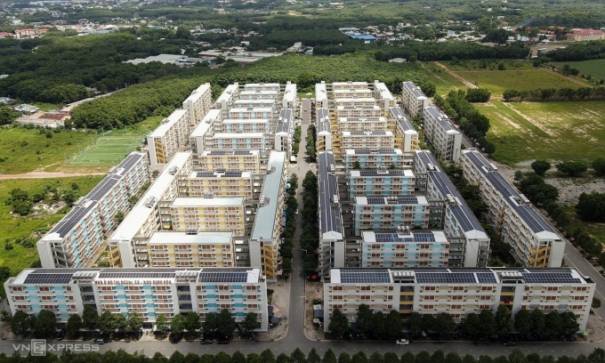 Khu nhà ở xã hội Định Hòa, TP Thủ Dầu Một, Bình Dương. Ảnh: Quỳnh Trần