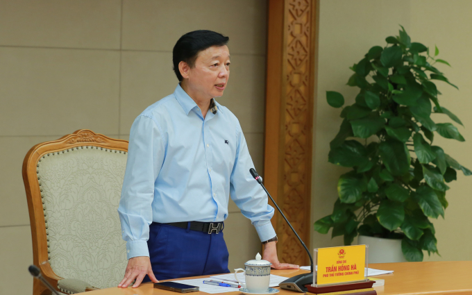 Phó thủ tướng Trần Hồng Hà phát biểu tại hội nghị, ngày 26/6. Ảnh: VGP