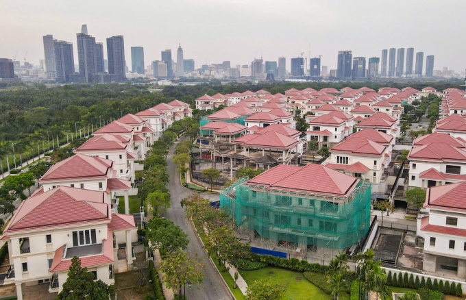 Bất động sản khu đô thị Thủ Thiêm, thuộc khu đông TP HCM năm 2024. Ảnh: Quỳnh Trần