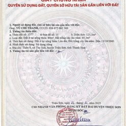 AA 00688323 - 125,1m2 - Triệu Sơn, Thanh Hóa