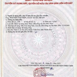 AA 00688320 - 125m2 - Triệu Sơn, Thanh Hóa